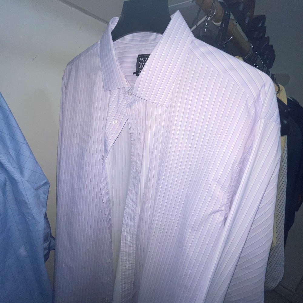 Jos A Bank Stripped Dress Shirts (3)